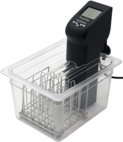 LIPAVI C10 Sous-Vide Behälter - 11,3 Liter, 32,3 x 26,2 x H:20,3 cm. Starkes, durchsichtiges Polycarbonat. Passende Deckel für Anova, Wancle und weitere Marken Wird separat verkauft. Passt L10 - 6