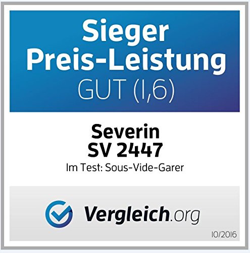 SEVERIN SV 2447 Sous-Vide Garer (6 L Fassungsvermögen, Timer) edelstahl/schwarz - 5