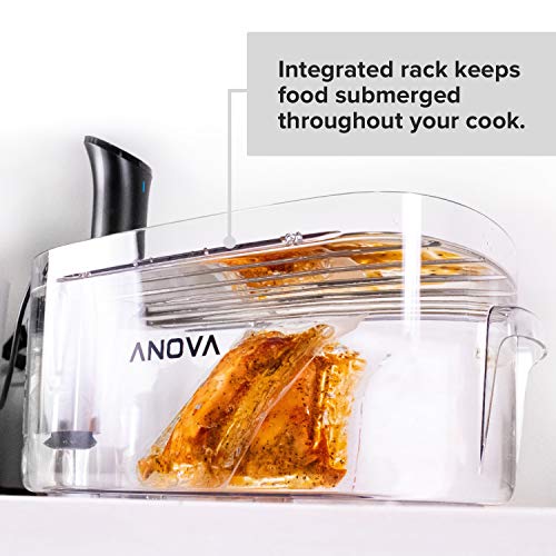 Anova Culinary ANTC01 Sous Vide Kochbehälter, für bis zu 16 l Wasser, mit abnehmbarem Deckel und Rost - 4
