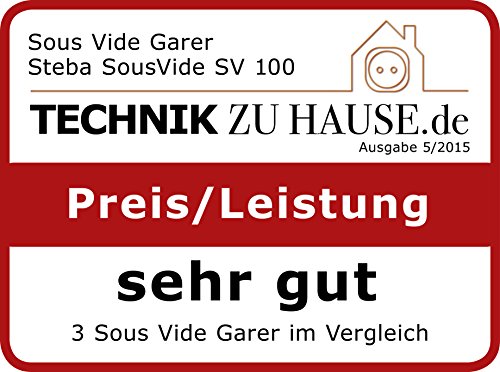Steba SV 100 PROFESSIONAL Sous-Vide Garer Pumpleistung 7.5 L / Min, 1500 W, schwarz, Edelstahl - 10