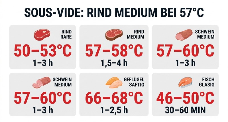 Sous-vide: Rind Medium bei 57°C