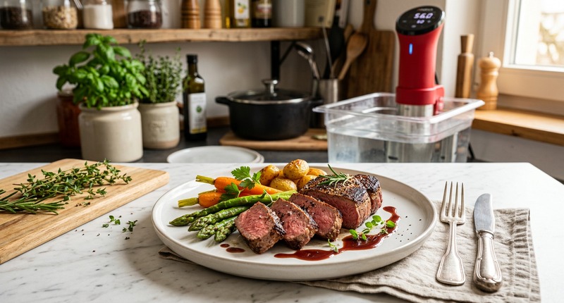 Sous-vide-Kerntemperatur-Tabelle für Fleisch, Geflügel und Fisch