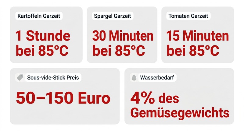 Sous-vide-Garen: 85°C für perfekte Beilagen
