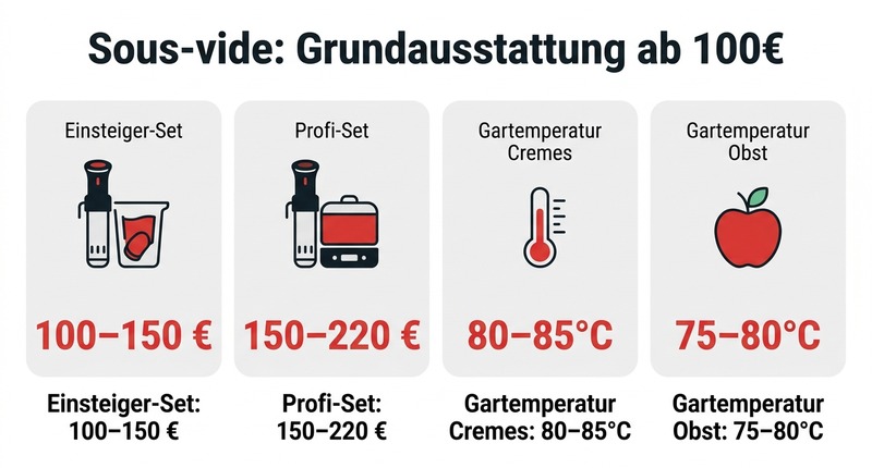 Sous-vide: Grundausstattung ab 100€