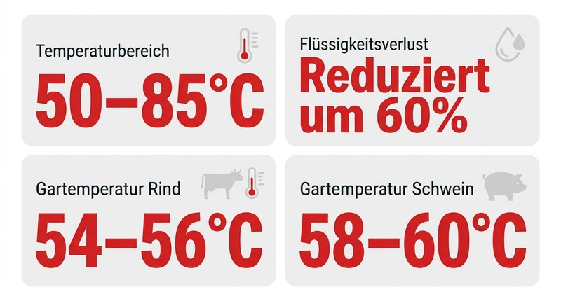 Sous-vide: Bis zu 60% mehr Saftigkeit